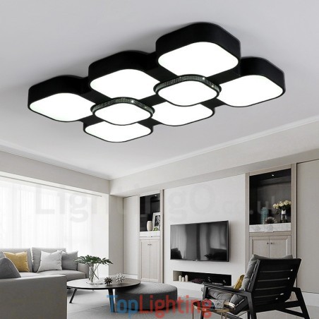 Modern Contemporary Integrated Metal Flush Mount Light Modern Contemporary Integrated Metal Flush Mount Light