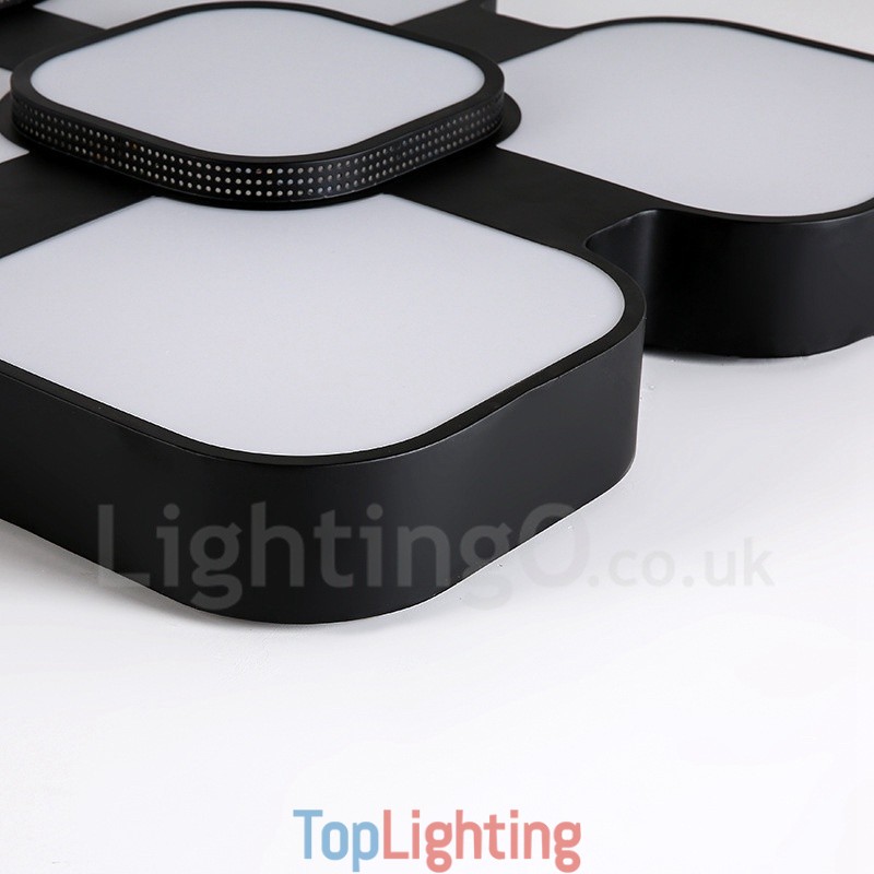 Modern Contemporary Integrated Metal Flush Mount Light