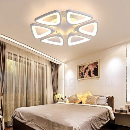 6 Light Modern Contemporary Integrated Flush Mount Light 6 Light Modern Contemporary Integrated Flush Mount Light