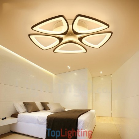 5 Light Modern Contemporary Integrated Flush Mount Light 5 Light Modern Contemporary Integrated Flush Mount Light
