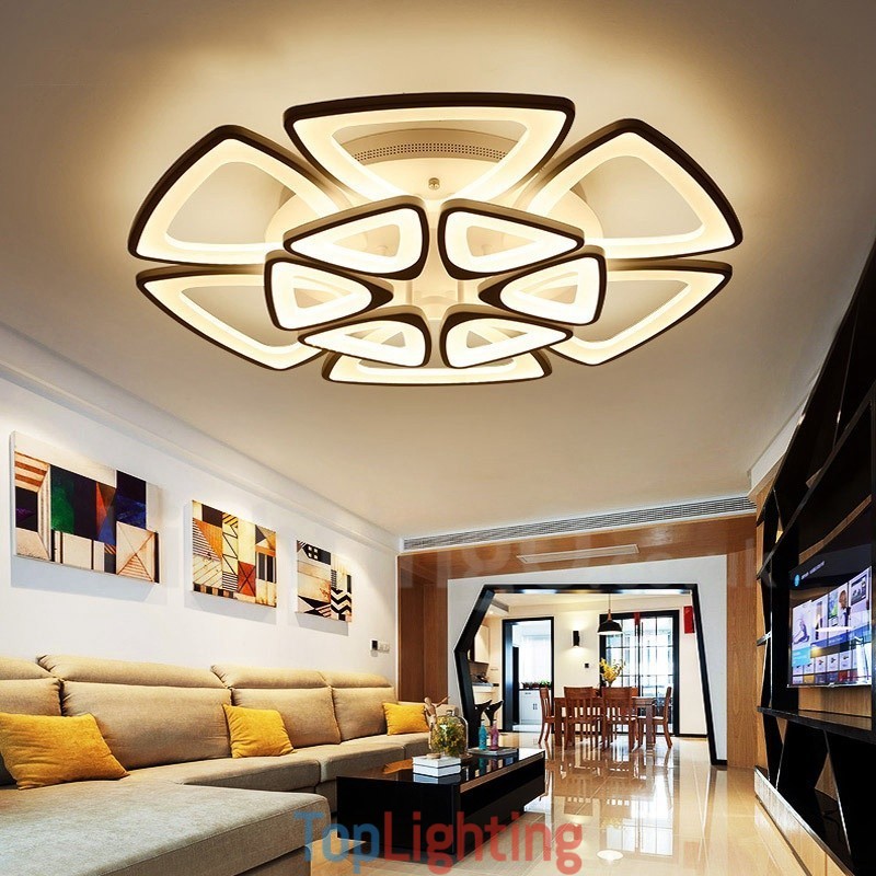 12 Light Modern Contemporary Integrated Flush Mount Light