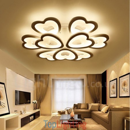 9 Light Modern Contemporary Integrated Flush Mount Light 9 Light Modern Contemporary Integrated Flush Mount Light