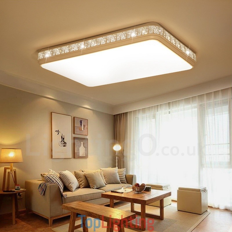 Modern Contemporary Integrated Metal Flush Mount Light