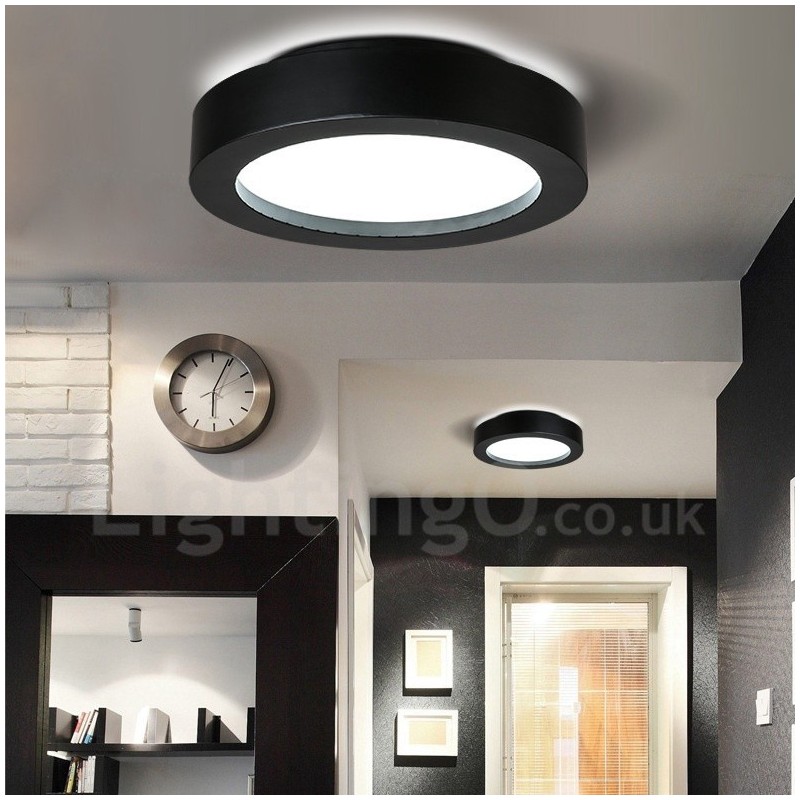 Modern Contemporary Integrated Metal Flush Mount Light