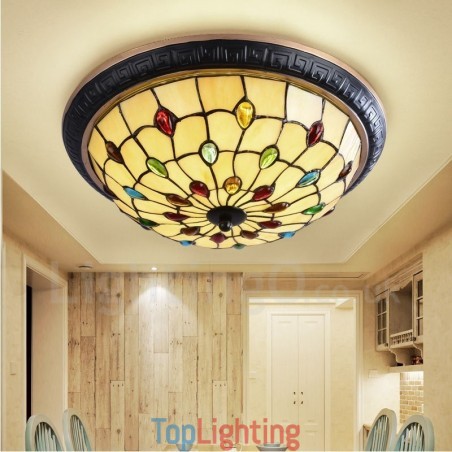Mediterranean Style Integrated Flush Mount Light Mediterranean Style Integrated Flush Mount Light