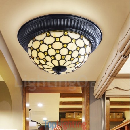 Mediterranean Style Integrated Flush Mount Light Mediterranean Style Integrated Flush Mount Light