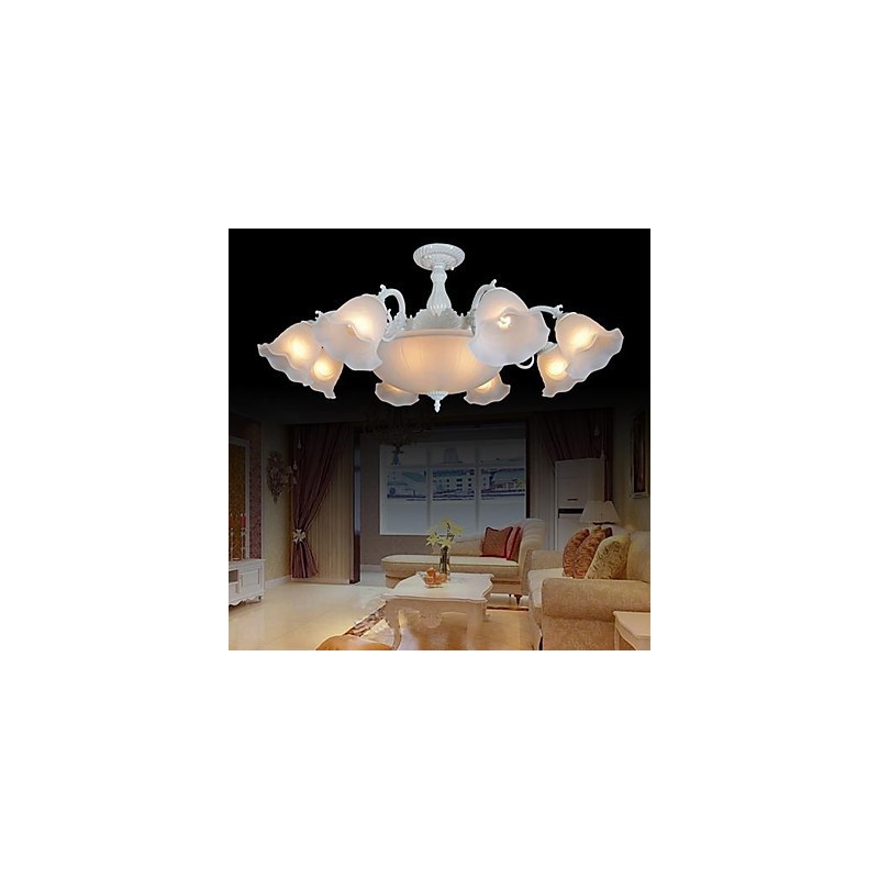 Flush Mount White European Retro Classic