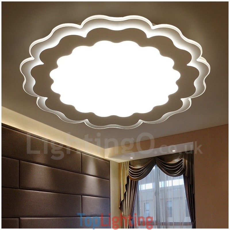 Modern Contemporary Integrated Metal Flush Mount Light