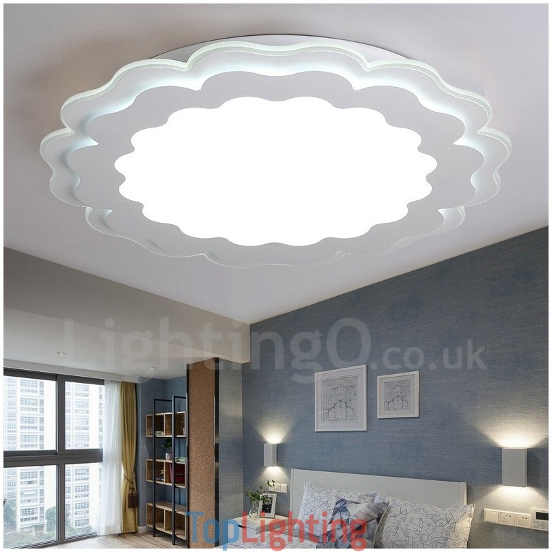 Modern Contemporary Integrated Metal Flush Mount Light