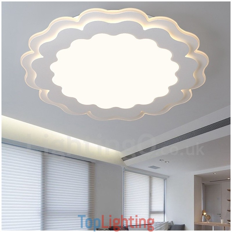 Modern Contemporary Integrated Metal Flush Mount Light