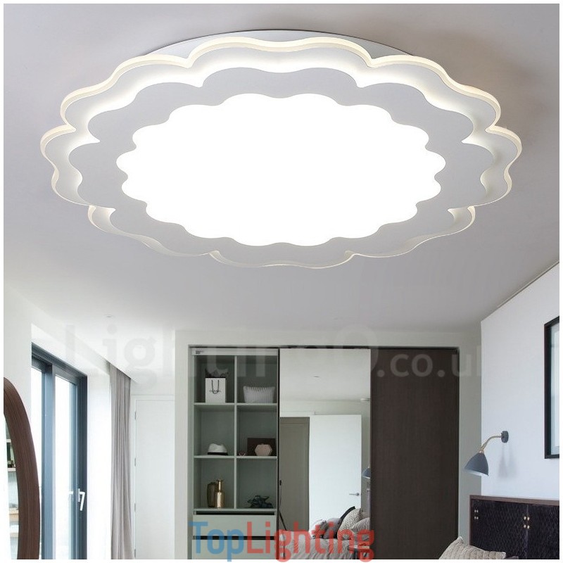Modern Contemporary Integrated Metal Flush Mount Light