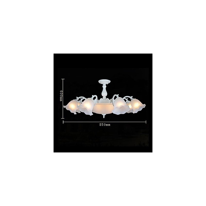Flush Mount White European Retro Classic