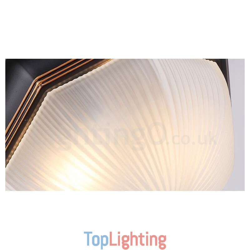 Rustic Lodge Integrated Flush Mount Light