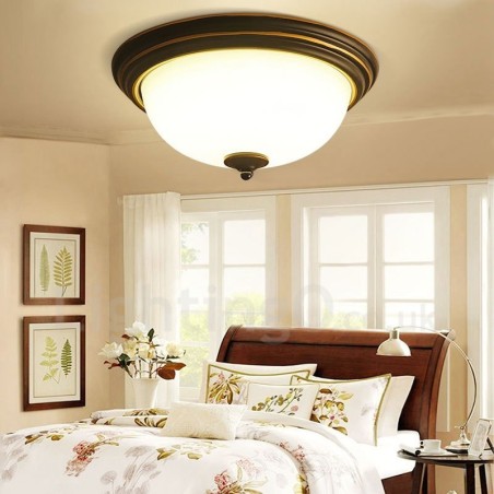 Rustic Lodge Integrated Flush Mount Light Rustic Lodge Integrated Flush Mount Light
