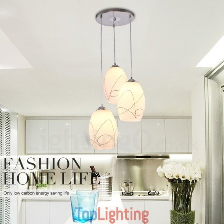 3 Light Modern Contemporary Integrated Metal Pendant Light 3 Light Modern Contemporary Integrated Metal Pendant Light