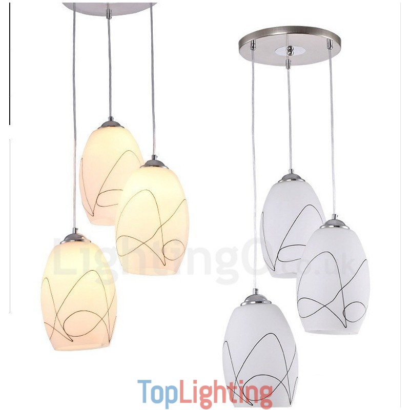 3 Light Modern Contemporary Integrated Metal Pendant Light