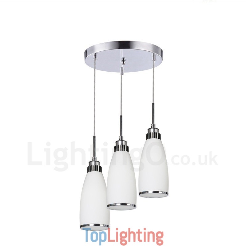 3 Light Modern Contemporary Integrated Metal Pendant Light
