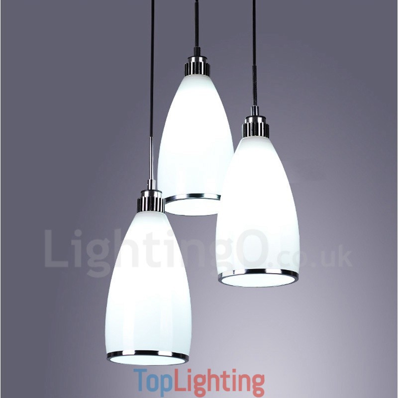 3 Light Modern Contemporary Integrated Metal Pendant Light