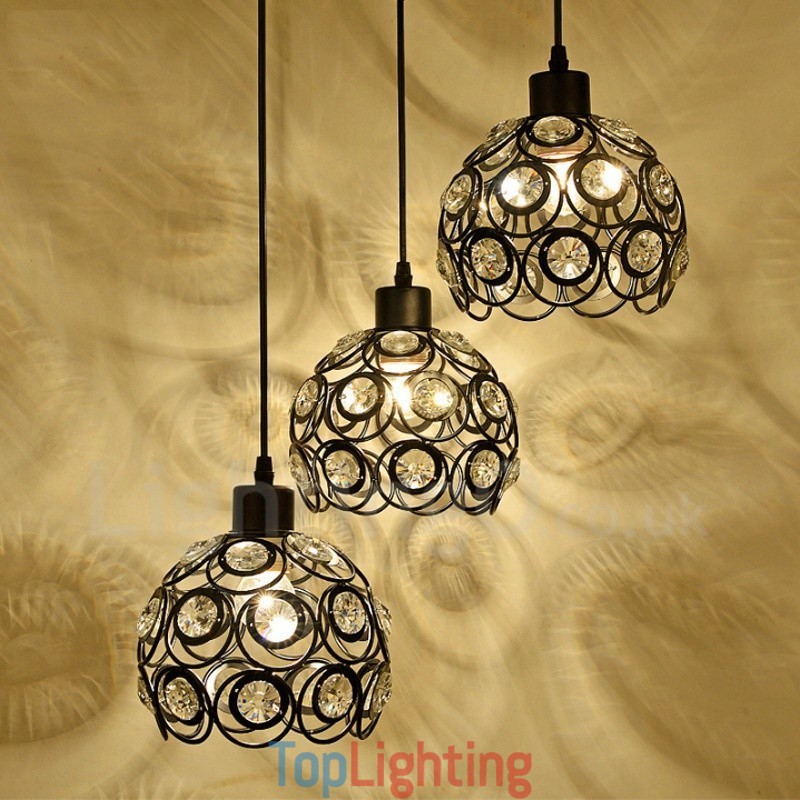 3 Light Rustic Lodge Integrated Pendant Light