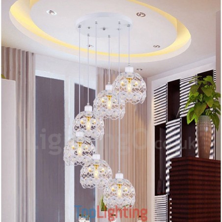6 Light Rustic Lodge Integrated Pendant Light 6 Light Rustic Lodge Integrated Pendant Light