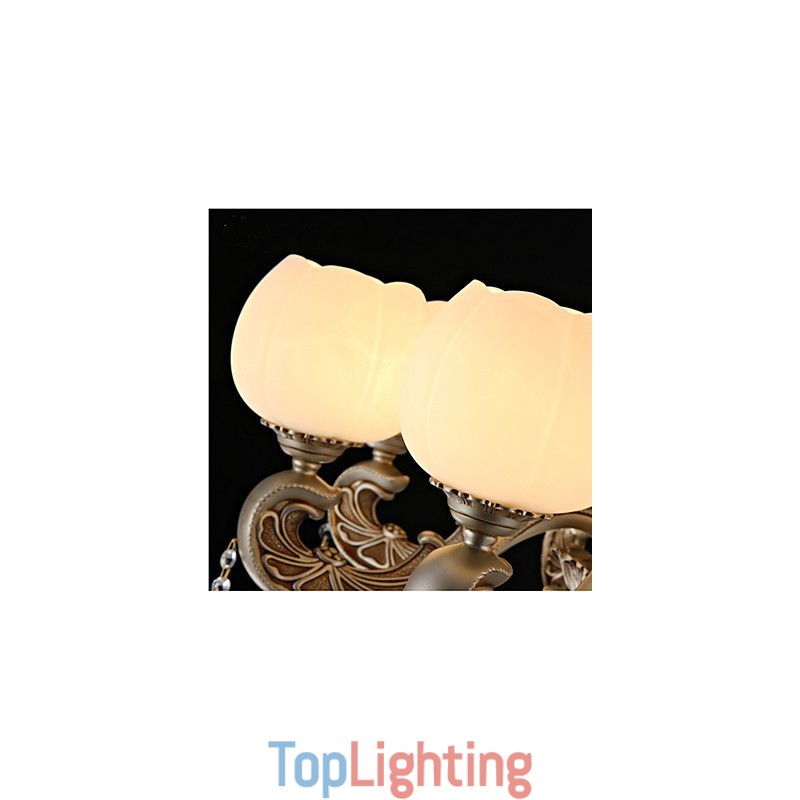European style crystal pendant creative Korean American style zinc alloy Garden lights