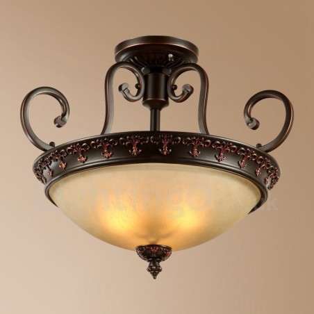 Single Light Rustic Lodge Integrated Metal Flush Mount Light Single Light Rustic Lodge Integrated Metal Flush Mount Light