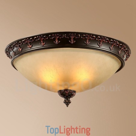 Single Light Rustic Lodge Integrated Metal Flush Mount Light Single Light Rustic Lodge Integrated Metal Flush Mount Light