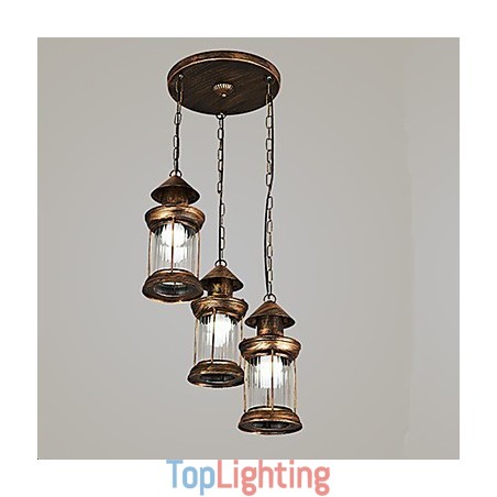 Rustic Lodge Vintage Retro Mini Style Metal Pendant Light Rustic Lodge Vintage Retro Mini Style Metal Pendant Light