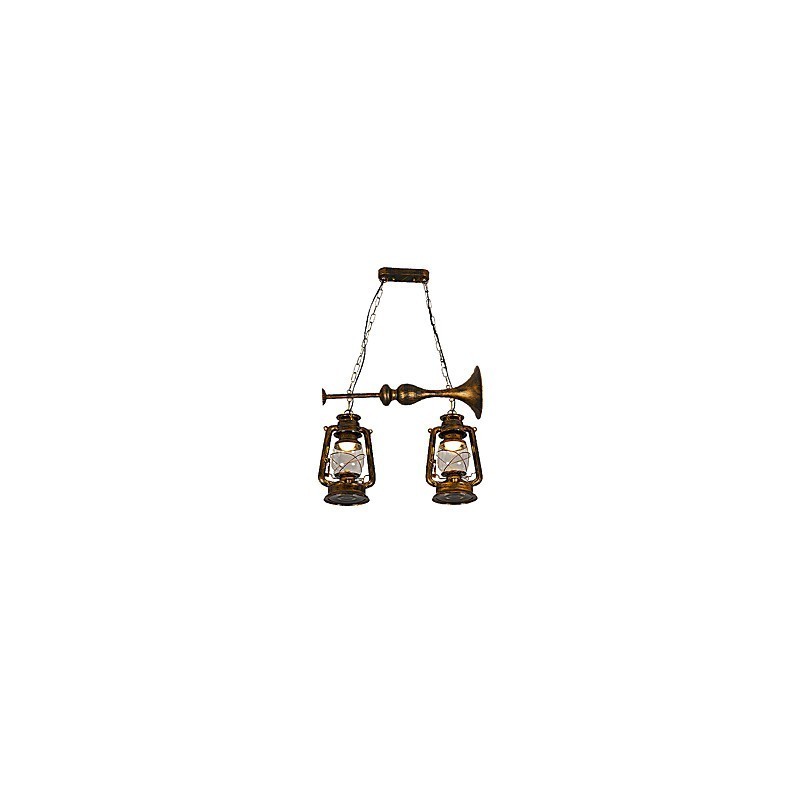 Rustic Lodge Vintage Retro Mini Style Metal Pendant Light