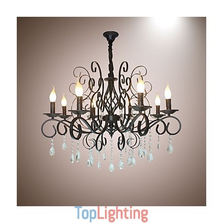 8 Head Of European Style Crystal Lamp Metal Chandelier Lighting 8 Head Of European Style Crystal Lamp Metal Chandelier Lighting