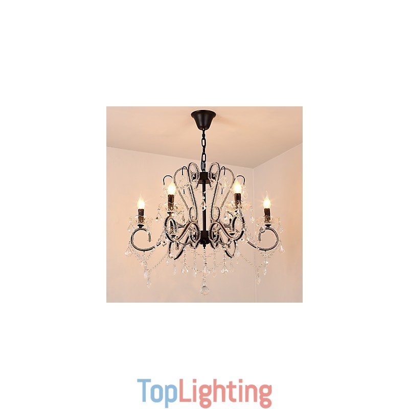 6 Lights Crystal Chandelier Modern Contemporary Traditional Classic Rustic Lodge Vintage Retro