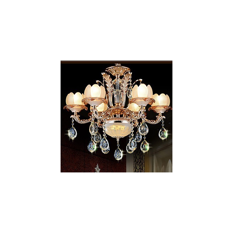 European Style Crystal pendant Simple Alloy Style Retro lighting