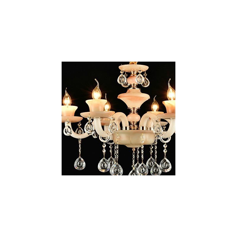 Modern Contemporary Traditional Classic Electroplated Feature for Crystal Mini Style Metal Chandelier