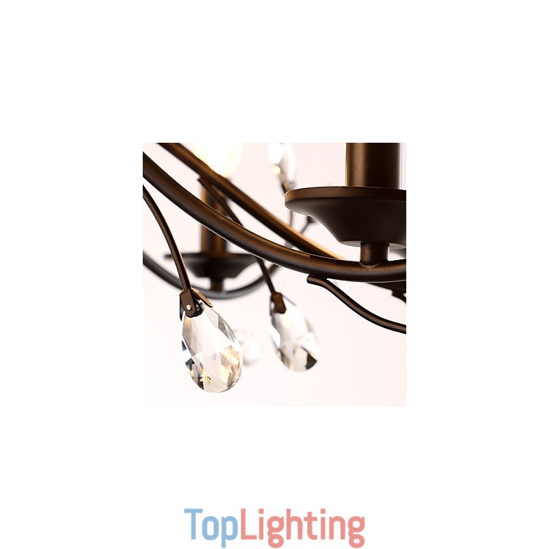 9 Lights Crystal Chandelier Modern Contemporary Traditional Classic Vintage Retro Country Painting Feature