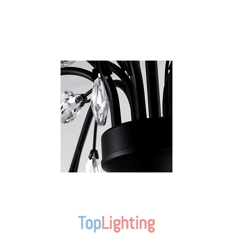 9 Lights Crystal Chandelier Modern Contemporary Traditional Classic Vintage Retro Country Painting Feature
