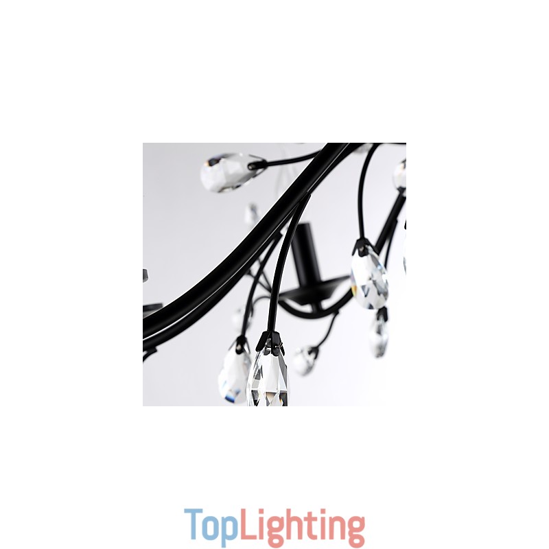 9 Lights Crystal Chandelier Modern Contemporary Traditional Classic Vintage Retro Country Painting Feature