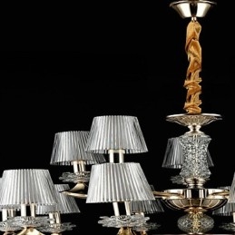 Pendant Light Zinc Alloy Feature for Crystal Mini Style Metal Indoors Shops 15 Bulbs