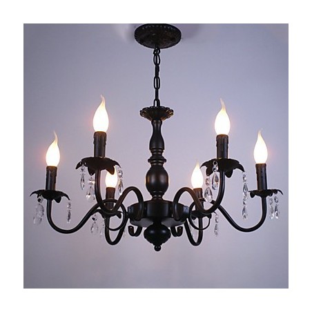 European Style Chandelier Candle Crystal Lamp Simple Iron Art Lamp Decorative Lamp European Style Chandelier Candle Crystal Lamp Simple Iron Art Lamp Decorative Lamp
