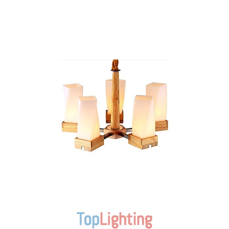 Simple Art lighting Solid wood Creative Iiving Ceiling Lamp