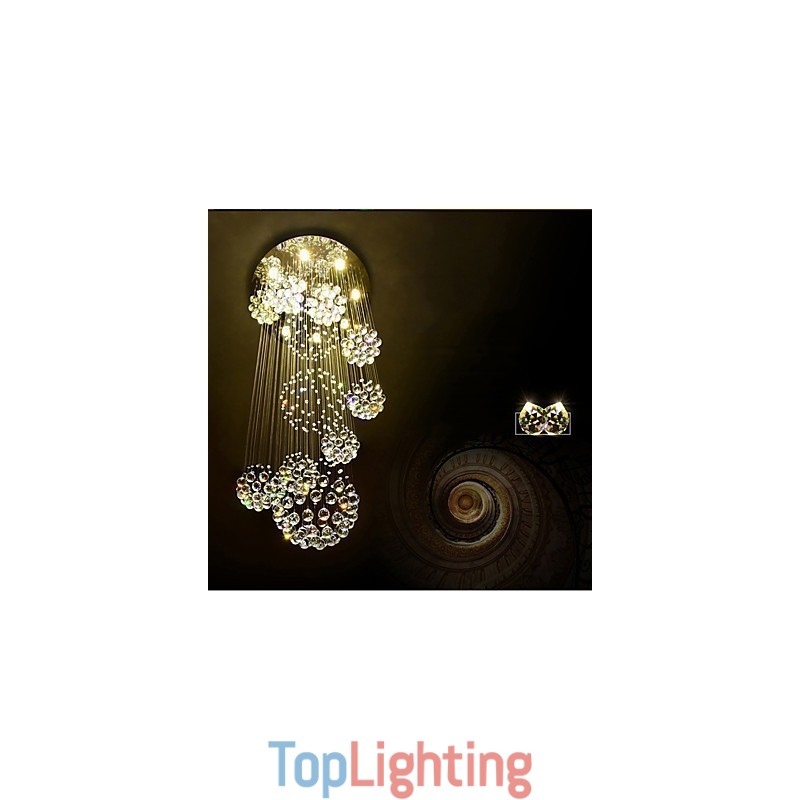 Extra Length 5 Meter Crystal Long Drop Ceiling Pendant Light Modern Chandelier Home Hanging Lighting Chandelier Lamps Fixtures