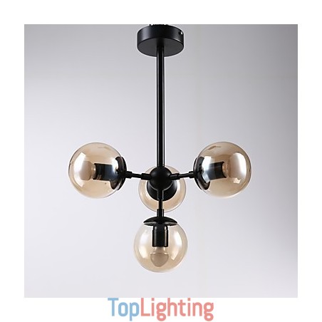 Four Light Post Modern Europe Style Modo Metal Glass Pendant Lamp the Foyer Decorate Industrial Chandelier Lamp Four Light Post Modern Europe Style Modo Metal Glass Pendant Lamp the Foyer Decorate Industrial Chandelier Lamp