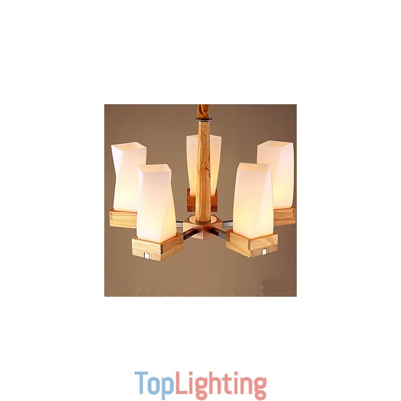 Simple Art lighting Solid wood Creative Iiving Ceiling Lamp