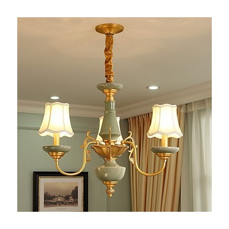 All Copper Chandelier Jade Decorative Chandelier OP0 All Copper Chandelier Jade Decorative Chandelier OP0
