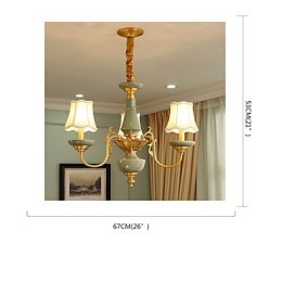 All Copper Chandelier Jade Decorative Chandelier OP0