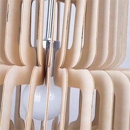 Vintage Three Layer Cake Wood Chandelier