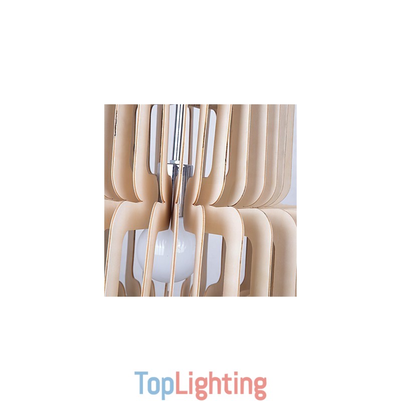 Vintage Three Layer Cake Wood Chandelier