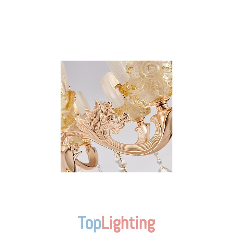 European Style Atmosphere Zinc Alloy Crystal Home Chandelier