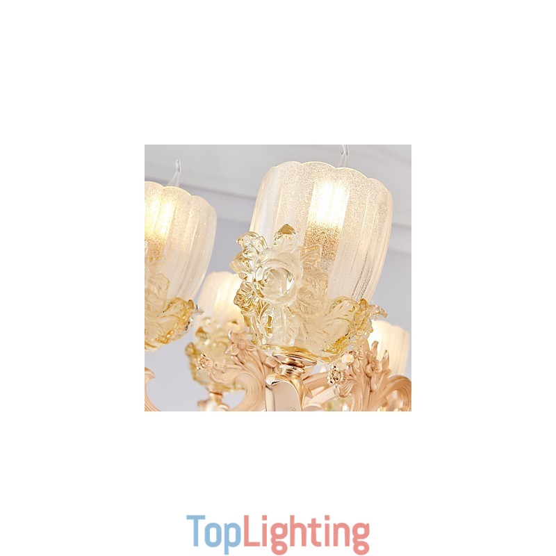 European Style Atmosphere Zinc Alloy Crystal Home Chandelier