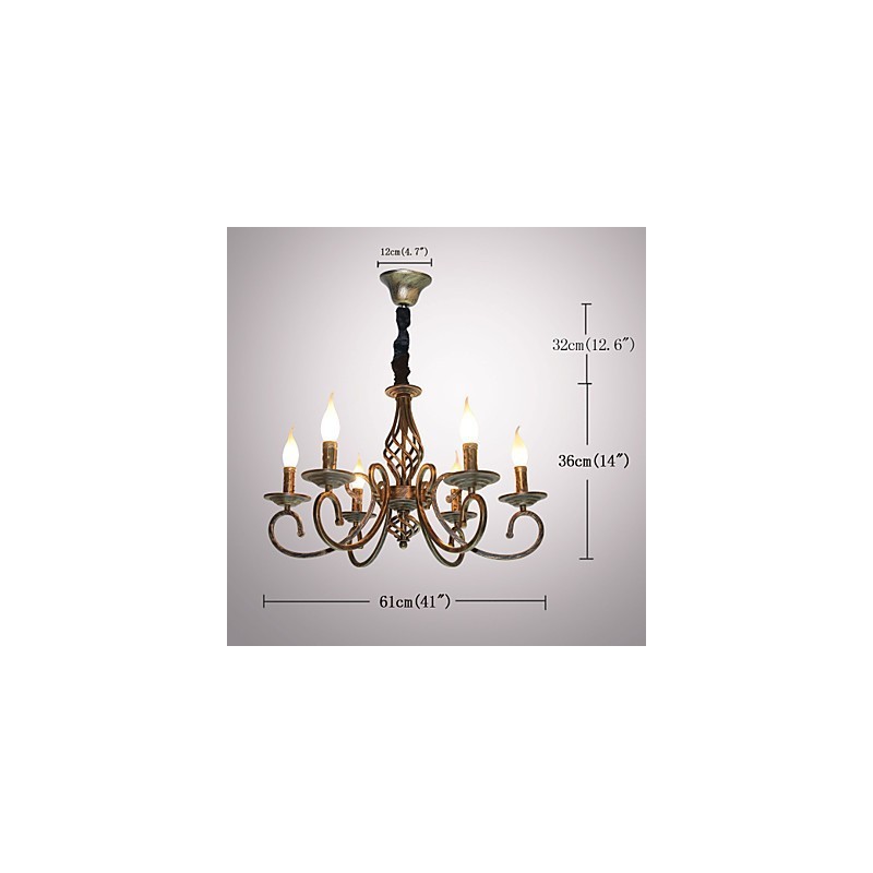 Retro Simple Lamp Copper Colored Lamp Candle Lamp