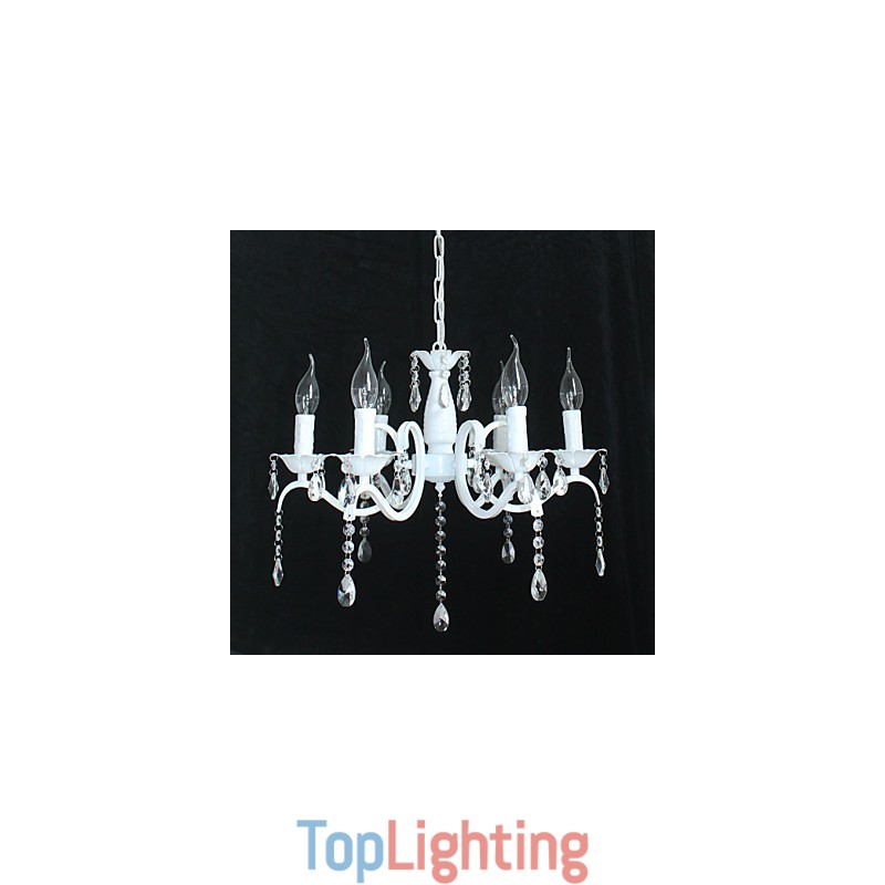 Chandelier Modern Crystal Mini Candle Style Iron Lamp Lamps
